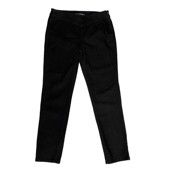 Bandolino 10 Black Denim Side Zip Jeans - Picture 2 of 12